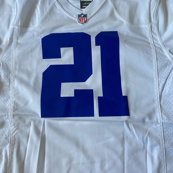 NFL Dallas Cowboys Ezekiel Elliott Game White Jersey - Picture 5 of 7